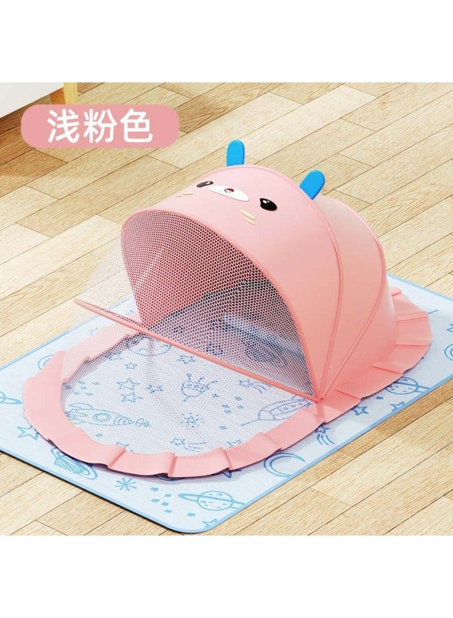 Newborn Baby Mosquito Nets Baby Bed Full-cover Anti-fall Folding Special Children's Anti-mosquito Sunshade Easy Storage