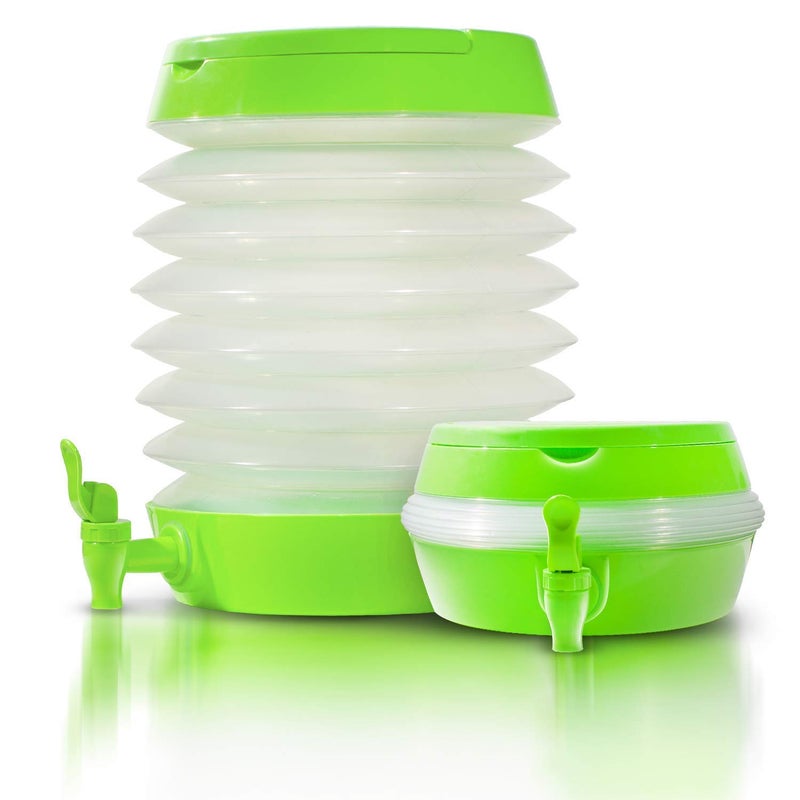 Dhruheer 55 L Folding Water Jug Dispenser Collapsible Beverage Tub Dispenser Portable Water Storage Bucket for Outdoor Traveling Camping Party Assorted - Image 1