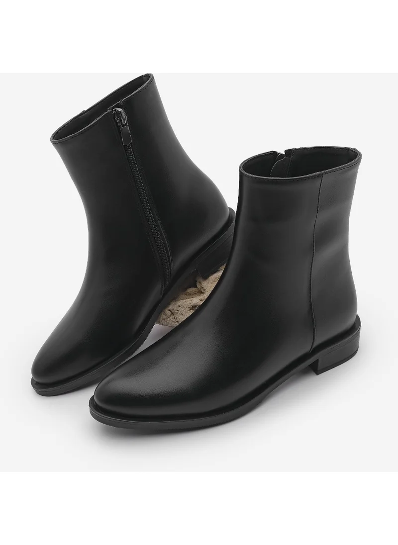 MARJIN Women's Zippered Casual Boots Longa