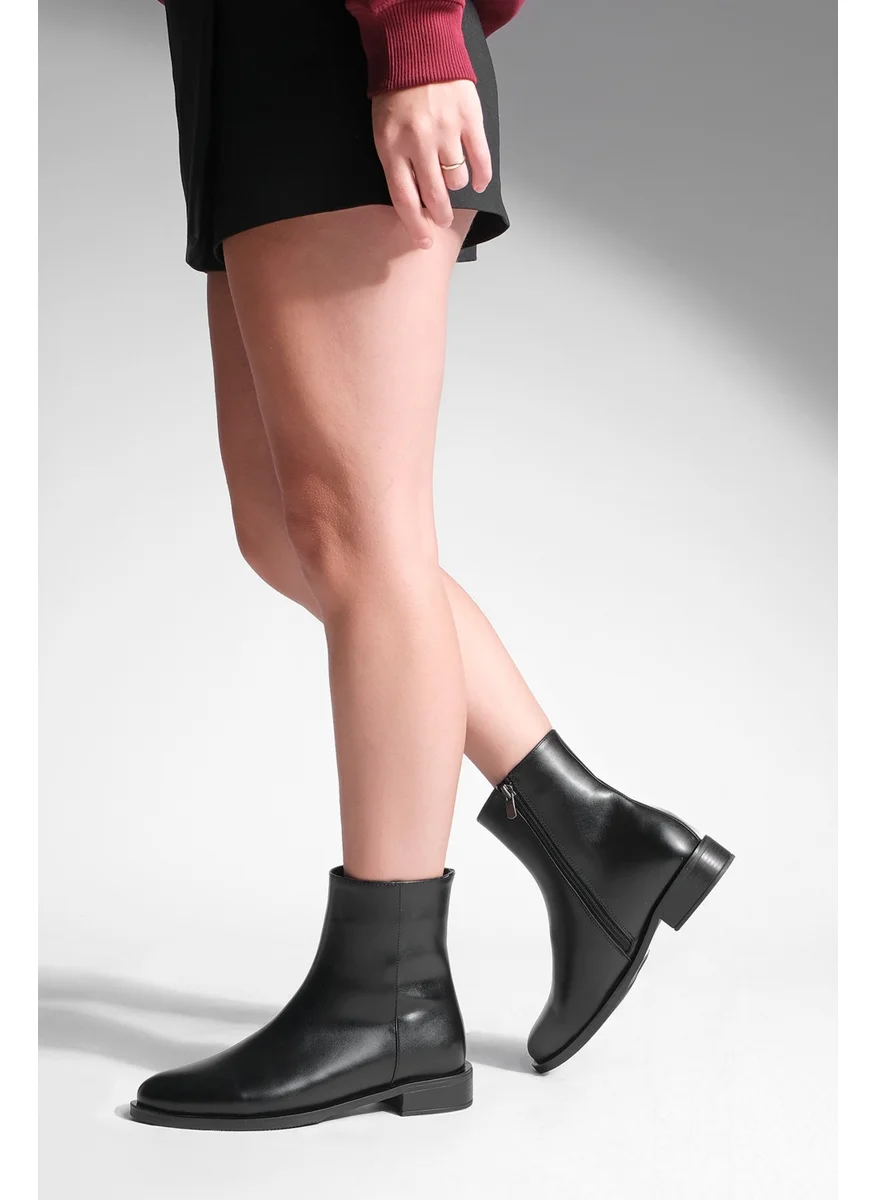 MARJIN Women's Zippered Casual Boots Longa