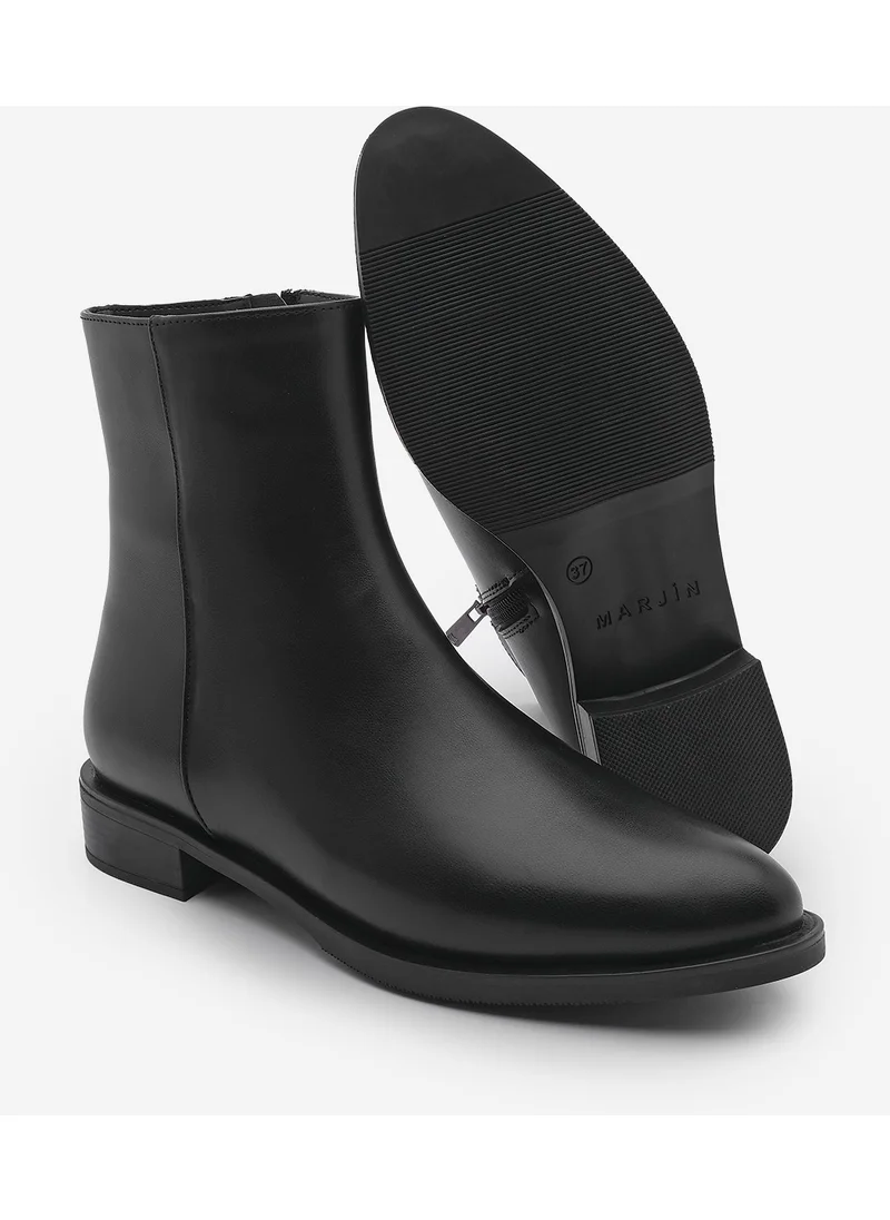 MARJIN Women's Zippered Casual Boots Longa