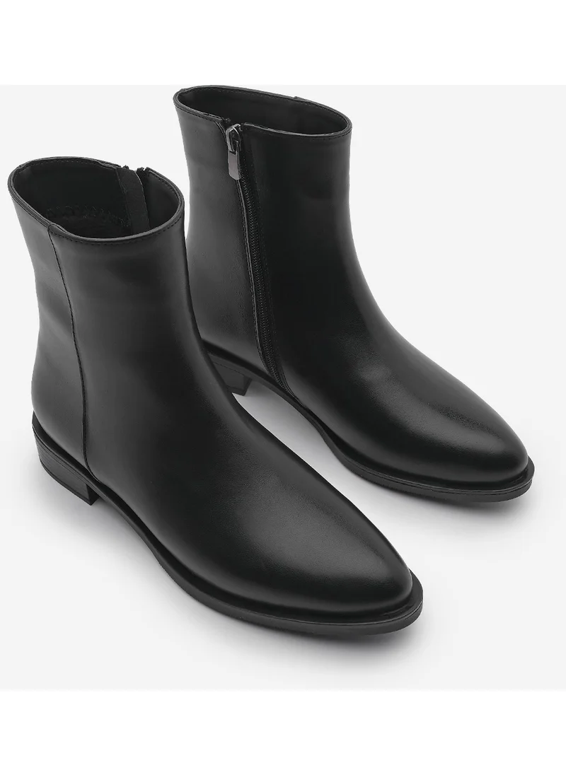 MARJIN Women's Zippered Casual Boots Longa