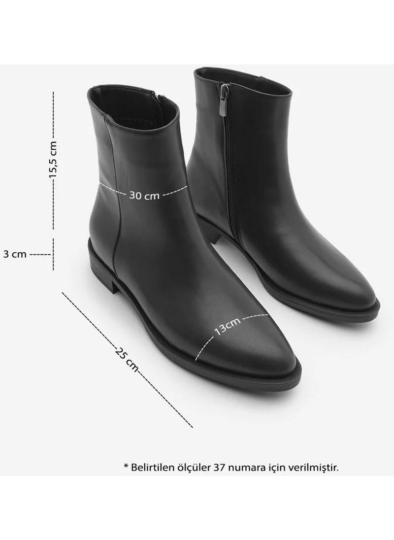 MARJIN Women's Zippered Casual Boots Longa