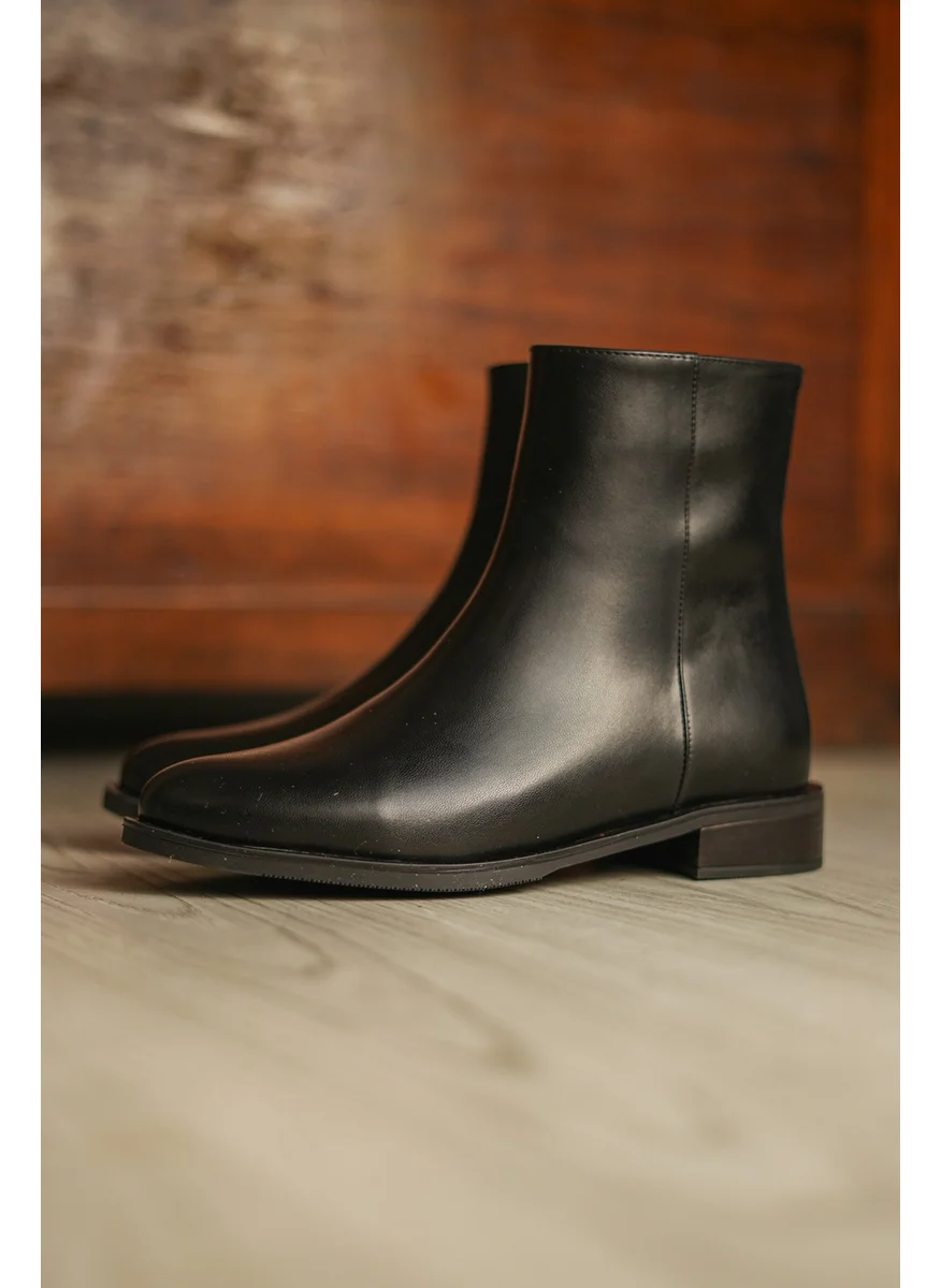 MARJIN Women's Zippered Casual Boots Longa
