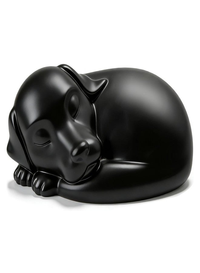 FUFYUKEY Dog Urns for Ashes, Pet Urns for Beagle, Sleeping Resin Cremation Dog Urn, Dachshund Ashes Keepsake, Pet Memorial Funeral Box for Doggie - Image 1