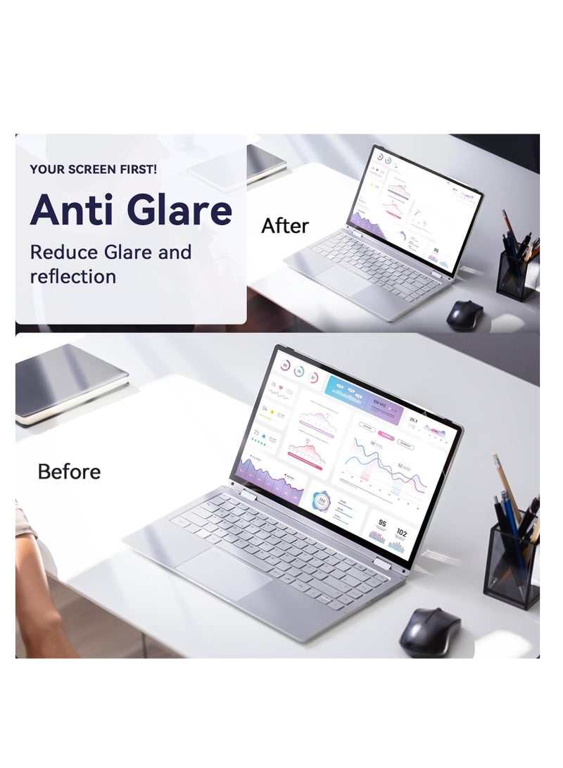 (1Pack) 15.6 inch Screen Protector Anti-Glare Blue Light Filter, Eye Protection Blue Light Blocking Anti Glare Computer Screen Cover for 15.6" with 16:9 Aspect Ratio Laptop(Size Not Include The Bezel)  - Image 5