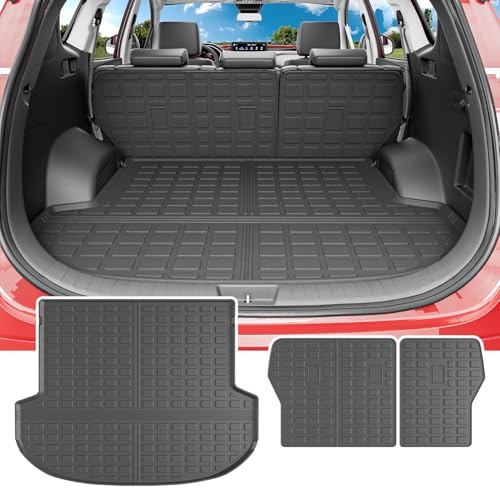 powoq Cargo Liner Compatible with 2021 2022 2023 Santa Fe Trunk Mat Cargo Mat All Weather TPE Backrest Liner Replacement for 2021 2022 2023 Santa Fe Accessories (Compatible with 21-23 Santa Fe) - Image 1