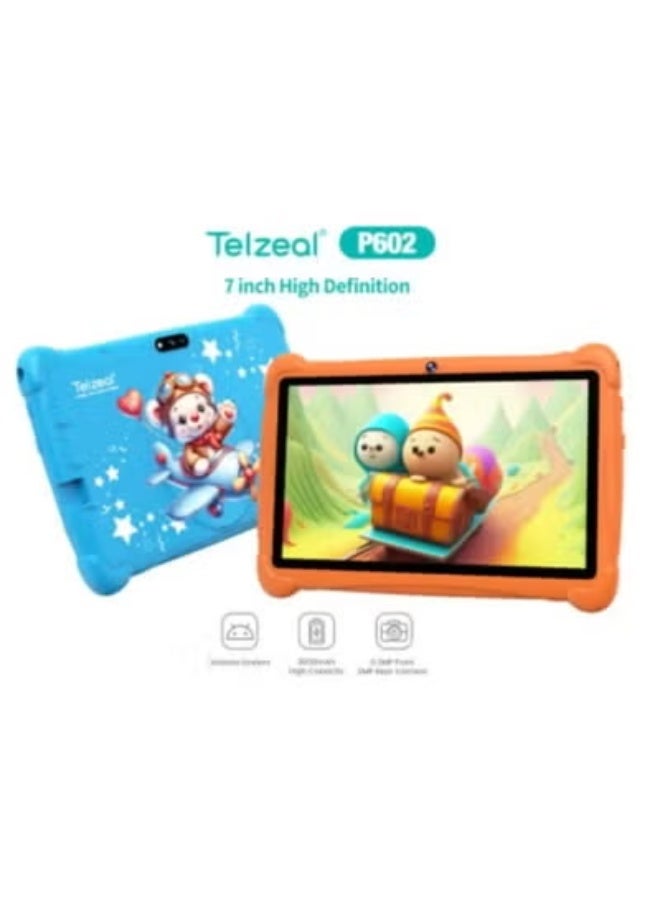 Telzeal P602 7-Inch Android Tablet – 4GB RAM, 128GB Storage, HD Display, Dual Camera, WiFi, 3000mAh Battery, Slim Lightweight Green Design with Free Accessories Bundle for Kids, Travel & Everyday Use - Image 4