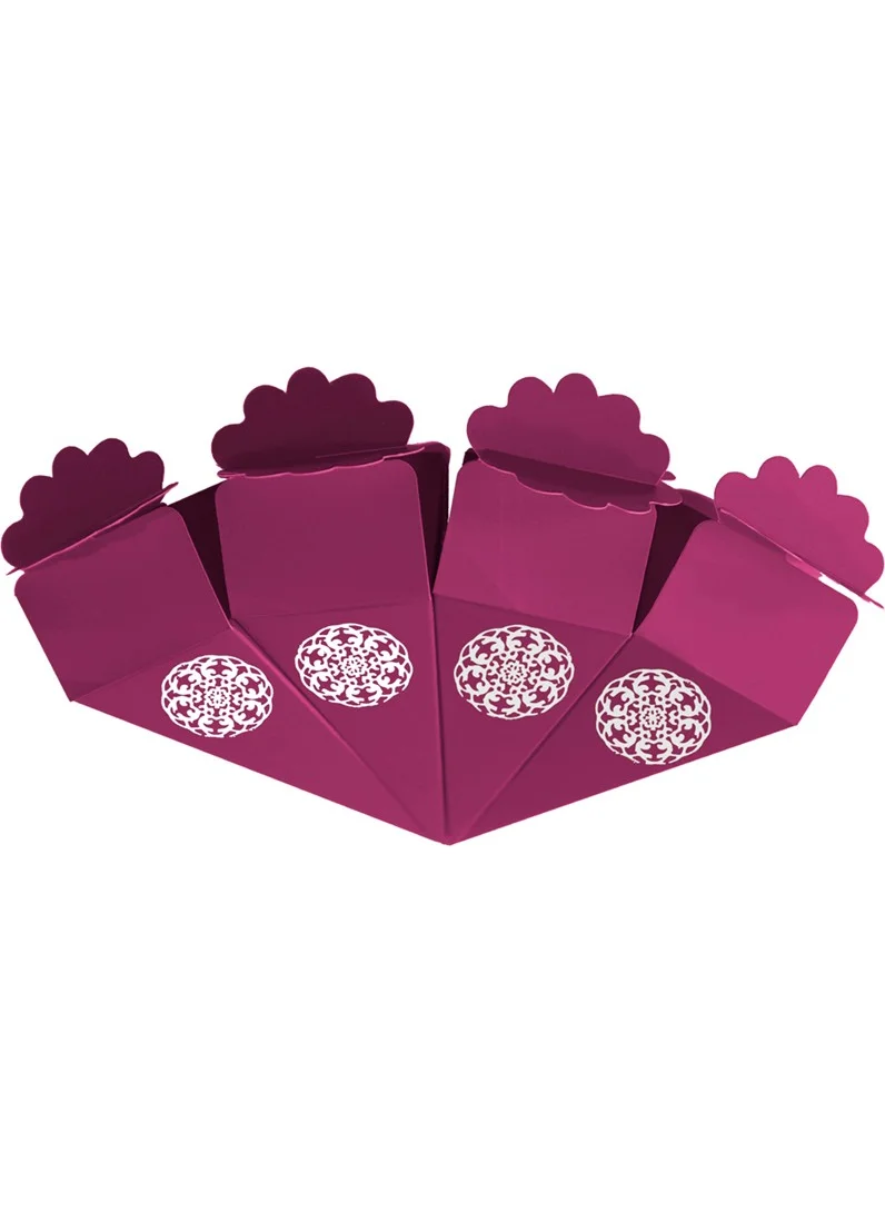 Alsepeteavm Sugar Cone 24 Pack Plum Silver Foil
