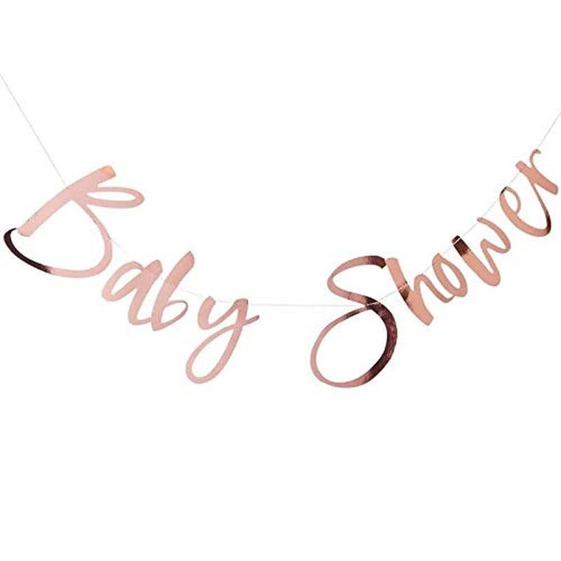 Ginger Ray Rose Gold Baby Shower Bunting - Image 2