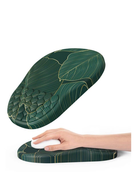 Mouse pad with Gel  foam Cushion - Ergonomic Mouse pad with Wrist Rest - Non-Slip & Waterproof - Memory Foam Mouse Mat with Wrist Pad, Hand Rest Gel Pad Mouse, Keyboard, Computer