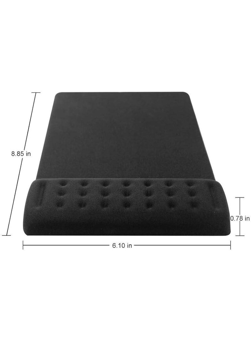Mouse pad with Gel  foam Cushion - Ergonomic Mouse pad with Wrist Rest - Non-Slip & Waterproof - Memory Foam Mouse Mat with Wrist Pad, Hand Rest Gel Pad Mouse, Keyboard, Computer