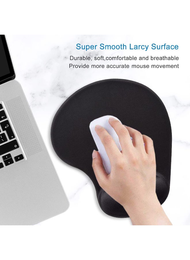Mouse pad with Gel  foam Cushion - Ergonomic Mouse pad with Wrist Rest - Non-Slip & Waterproof - Mouse Mat with Wrist Pad, Hand Rest Gel Pad Mouse, Keyboard, Computer - Image 5