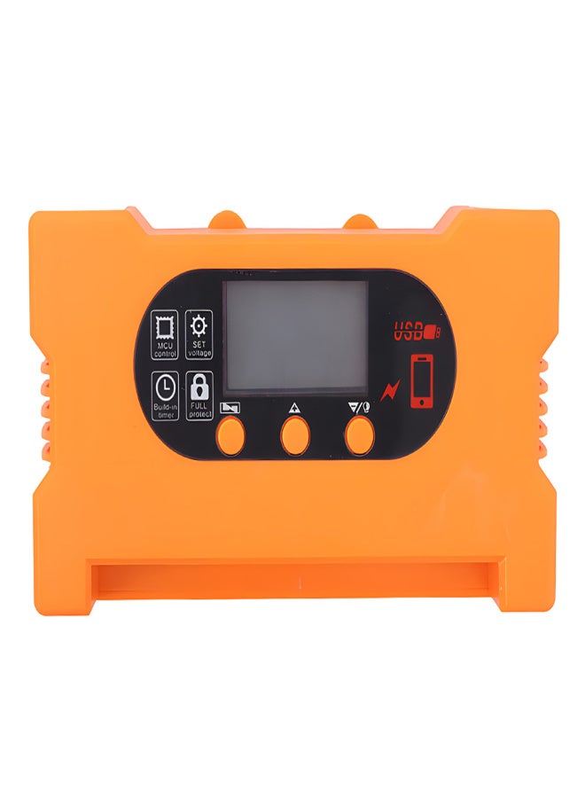 40A Solar Charge Controller 12V/24V Solar Panel Intelligent Regulator with Dual USB / Type-C Ports OLED Display PWM Solar Panel Charge Controller - Image 1