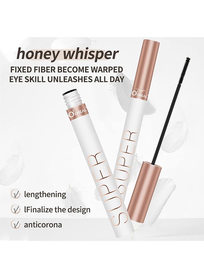 OCHEAL Thick And Curling Mascara ,Volume and Length, Waterproof Black Natural Thrive Mascara Liquid Lash Extensions Eye Makeup, Defining, Curling, Long Lasting, Smudge Proof, Hypoallergenic Eyelashes Cosmetics - Image 3