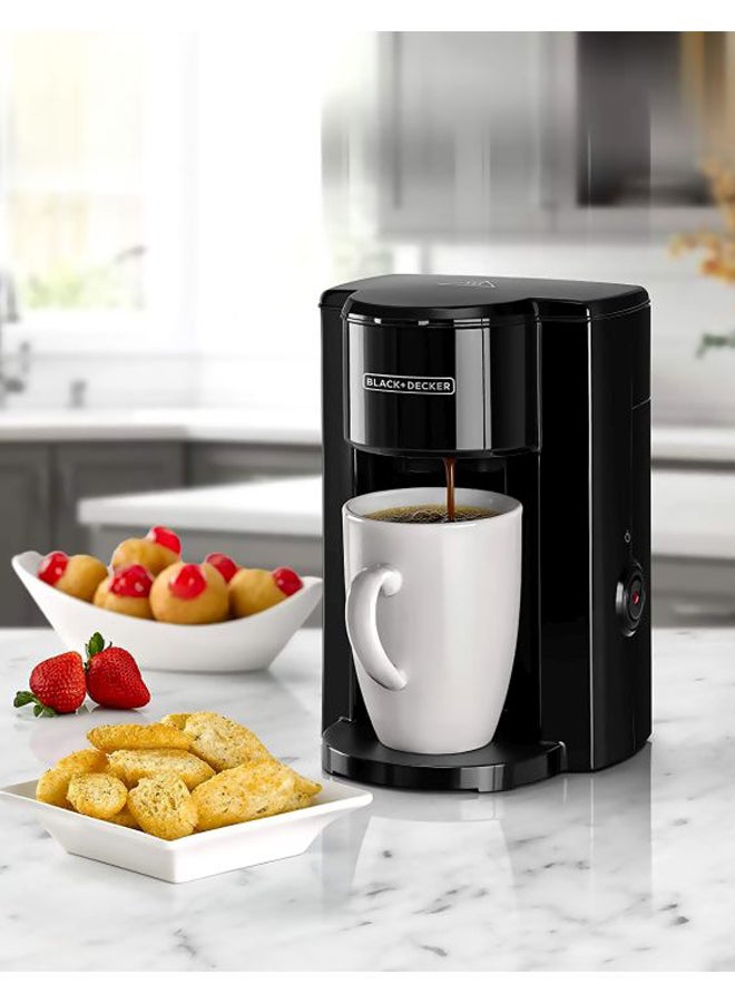 BLACK+DECKER Coffee Maker - 1 Cup 125 ml 350 W DCM25N-B5 Black/White - Image 3