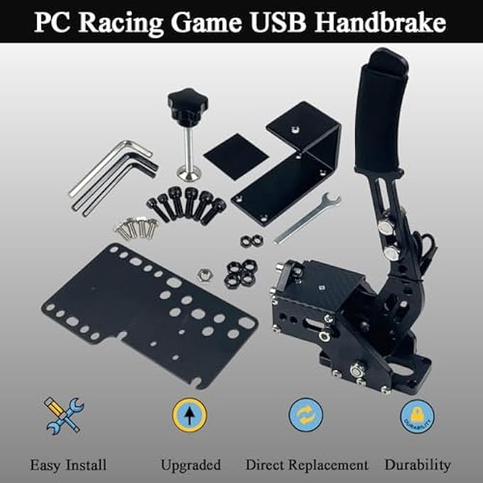 rayihni RACING GAME USB HANDBRAKE FOR 16BIT SIM FOR RACING GAMES, COMPATIBLE WITH G27 G29 G920 G923 T500 T300 SIMULATE LINEAR HANDBRAKE - Image 2