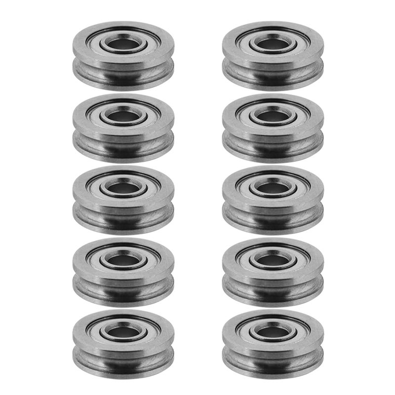 10 Pcs Metal U - Sealed Guide Wheel Pulley Bearing for 3D Printer - and Durability - Image 3