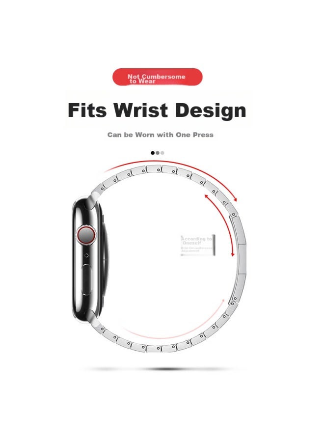 Bho مناسب لأشرطة Apple Watch، شريط ساعة Apple Watch S10/Ultra2 الجديد، شريط السلسلة المعدنية من التيتانيوم iWatch S9/8/7/6/5/SE - Image 2