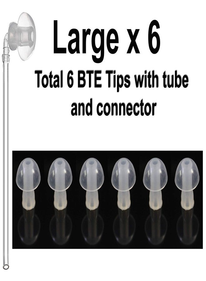 أف سي أس أغطية أذن سيليكونية لأجهزة السمع من FCS، بديل لأغطية الأذن لأجهزة السمع الجيبية (6 قطع، كبيرة - 14 مم) - Image 2