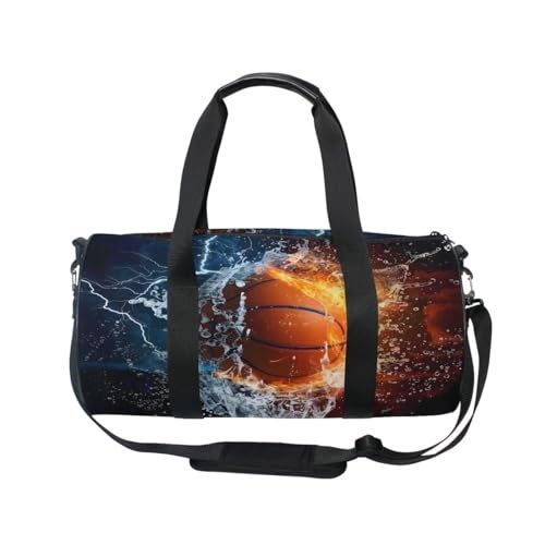 Bolaz Sports Gym Travel Duffle Bag Basketball Luggage for Men and Women - Image 3