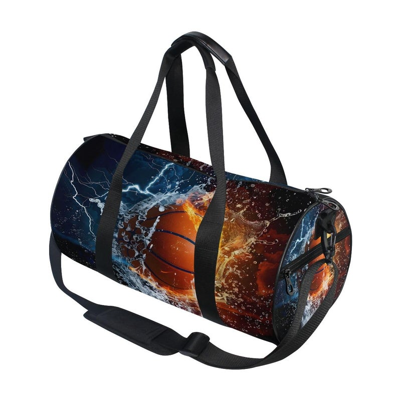Bolaz Sports Gym Travel Duffle Bag Basketball Luggage for Men and Women - Image 2