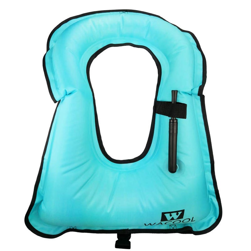 WACOOL Inflatable Snorkel Diving Swimming Scuba Vest Jacket for Adult Youth Kids (Kids, Sky Blue) - Image 3