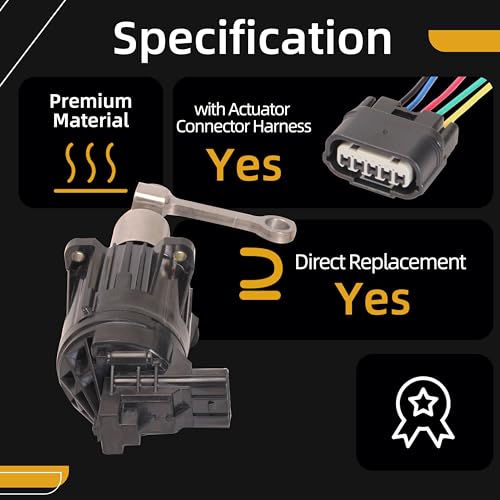 JAVOUKA Electronic Turbo Wastegate Actuator Turbocharger Solenoid Valve + Actuator Connector Plug Harness (5-Way), Compatible with Honda Civic 1.5L 2016-2019, OE# K6T52372 189005AAA01 - Image 5