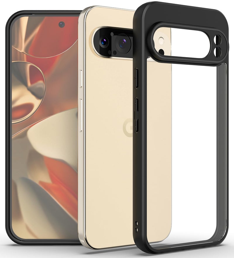 KAPAVER Back Cover Case Compatible for Pixel 9 Pro XL (Black) - Image 1