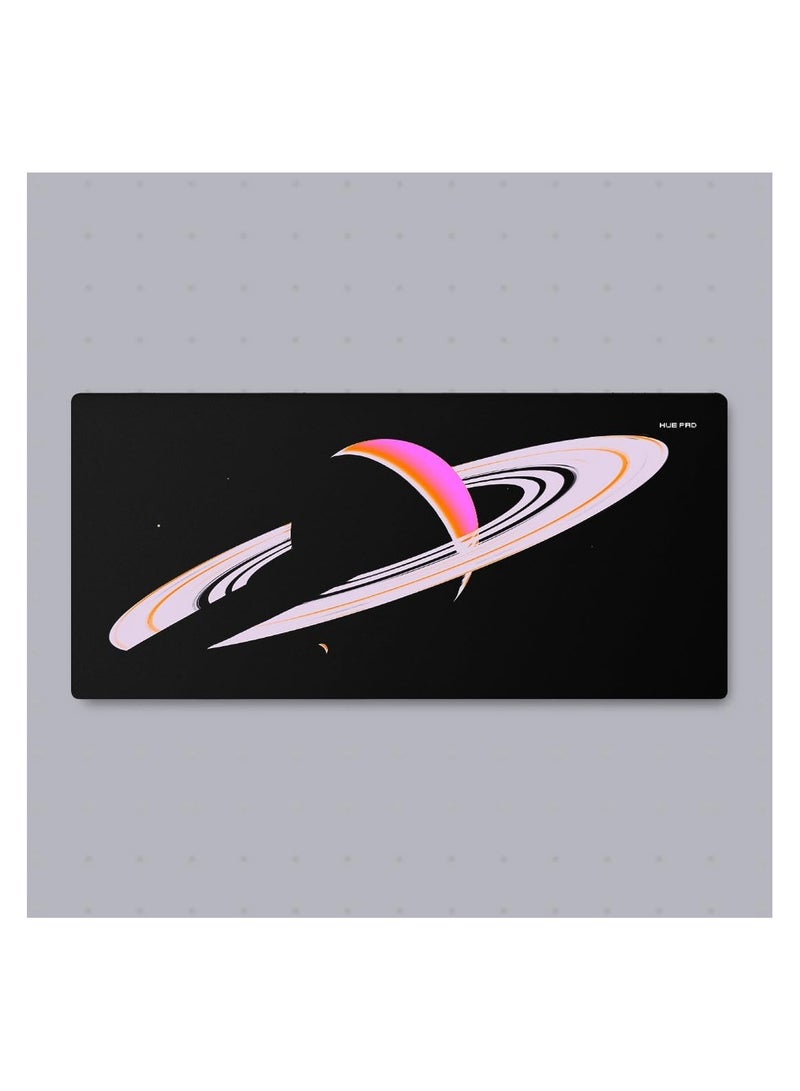 HUE PAD HUEPAD GALAXY SERIES Premium Mousepad HYDRAGLIDE Fabric Gaming Mousepad XL Desk Pad or Desk Mat with Carry Case Tube SATURN 1 WARM  - Image 1