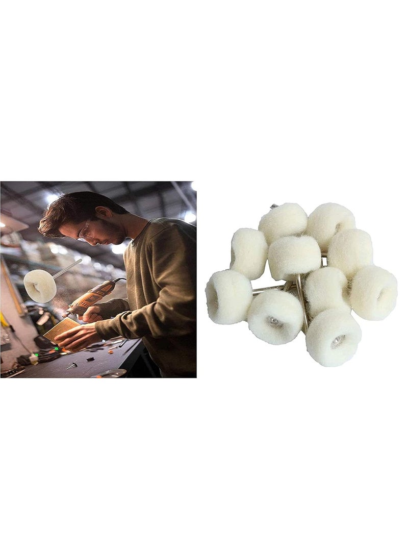 DIY Crafts DIY Crafts CTDIYHI33589 1 Wool Felt Grinding Sanding Head Abrasive Buffing Wheels 2353mm Shank Cotton Thread Polishing Mini Bristle  - Image 3