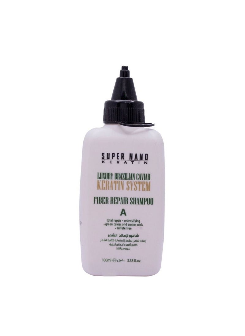 SUPER NANO KERATIN - Super Nano Keratin Luxury Brazilian Caviar Keratin System – 3x100ml | Professional Hair Reparation & Anti-Frizz Treatment | Sulfate-Free | Smooth, Shine & Strength Formula - Image 1