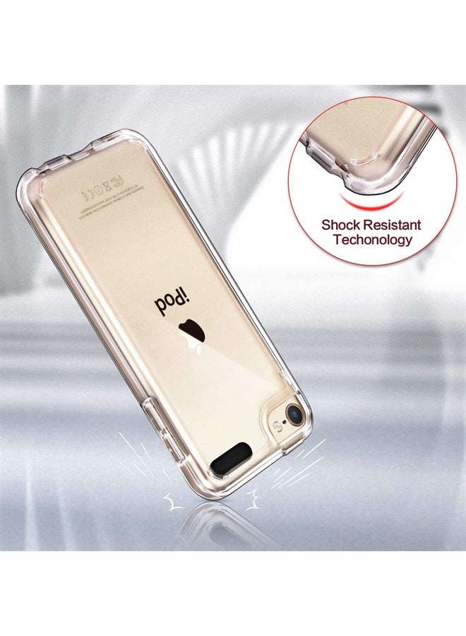 IDWELL iPod Touch 7 Case Clear,IDWELL Touch 6 Touch 5 Case with 2 Screen Protectors, Clear Slim Soft TPU Bumper Hard Cover for iPod Touch 5/6/7th Generation (Latest Model,2019 Released), HD Clear - Image 5
