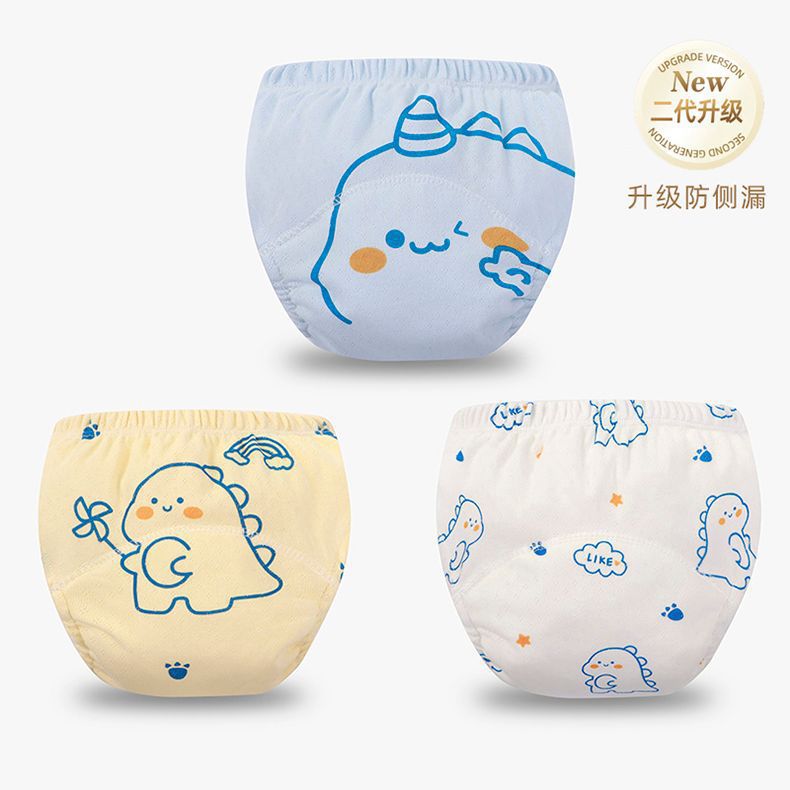 Baby Training Pants Second Generation New Upgraded Anti-Side Leakage Wings Kidsren'S Toilet Practice Pants Cloth Diapers Breathable Type A - Image 1