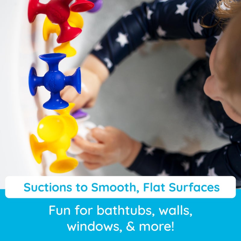 Fat Brain Toys Squigz Starter Set, 24 Piece Suction Bath Toys, Sensory Toys for Kids 3 and Up - Image 5