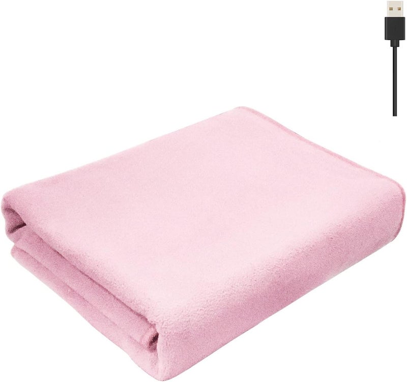 klarako 59 X 31.5 Inch Electric Blanket Quick Heating Cape Thermal Skirt Electric Blanket Thermostat Settings USB Powered Large Capacity Pockets Washable Exercising Equipment (A, One Size) - Image 2