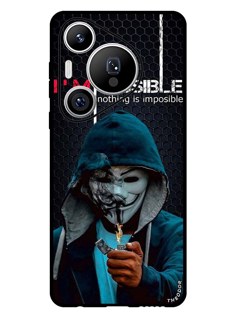 Theodor Protective Case Anti Scratch Shock Proof Bumper Cover For Huawei Pura 70 Pro Nothing Is Impossible - Image 1