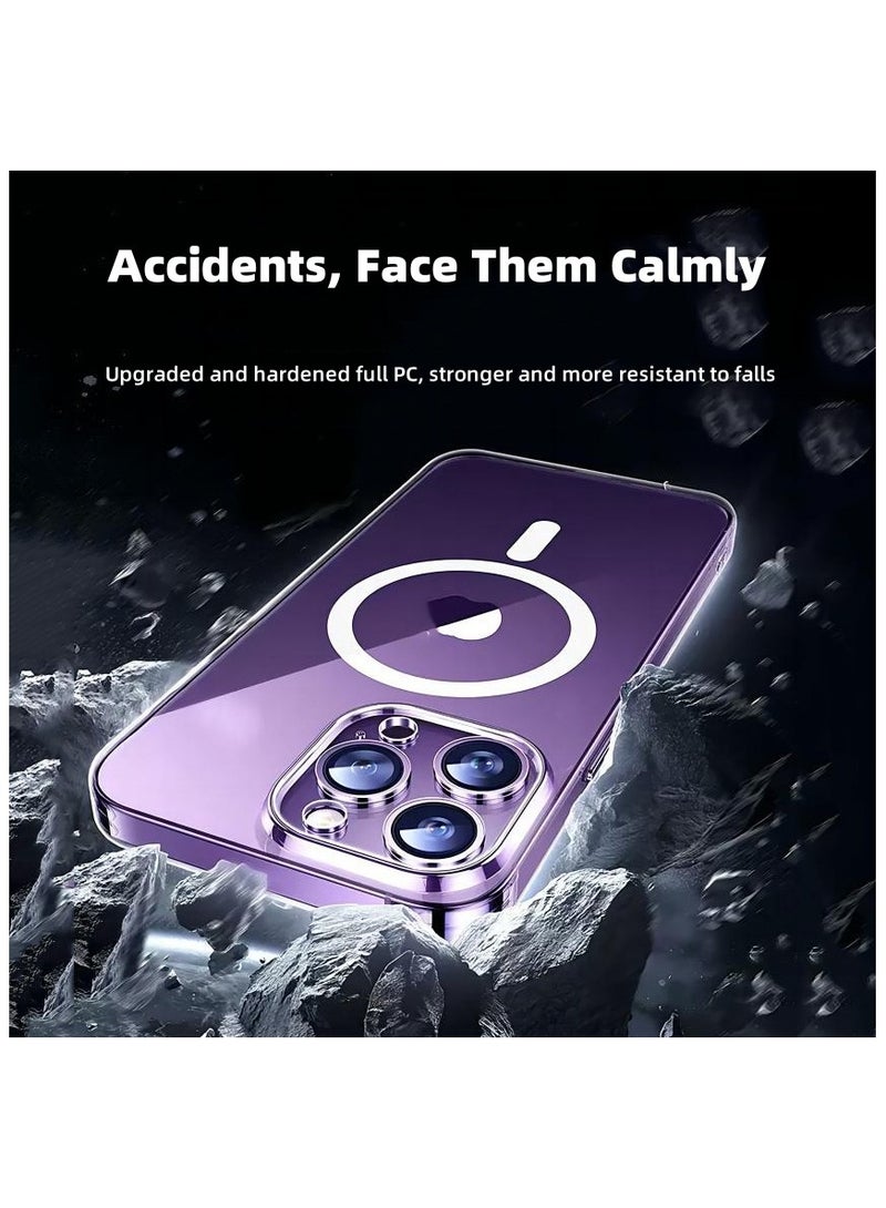 حافظة شفافة لهاتف iPhone 15 Pro مع Magsafe والرسوم المتحركة، نفس الغطاء الواقي الرسمي المقاوم للصدمات، 6.1 بوصة - Image 5