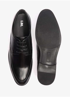 LBL by Shoexpress Men Solid Lace-Up Derby Shoes  - Image 4