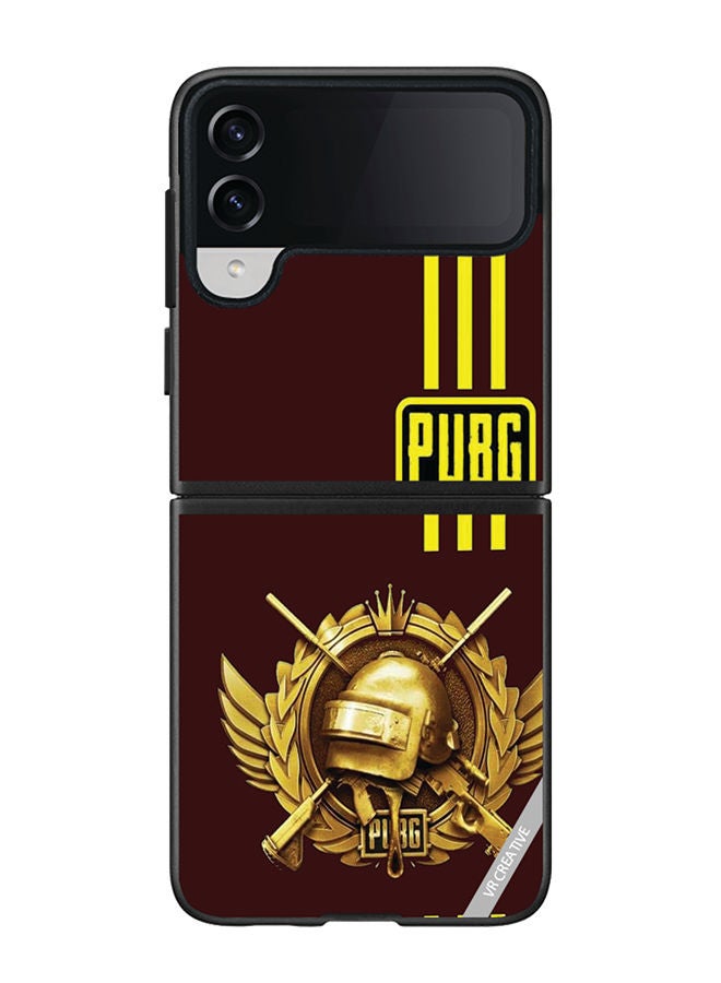 VR CREATIVE Protective Case Cover For Samsung Galaxy Z Flip4 Pubg Design Multicolour - Image 1