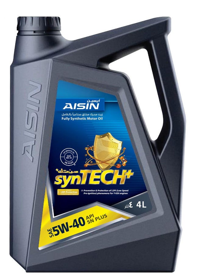 AISIN - 5W-40 SN PLUS Fully Synthetic 4L Engine oil - Image 1