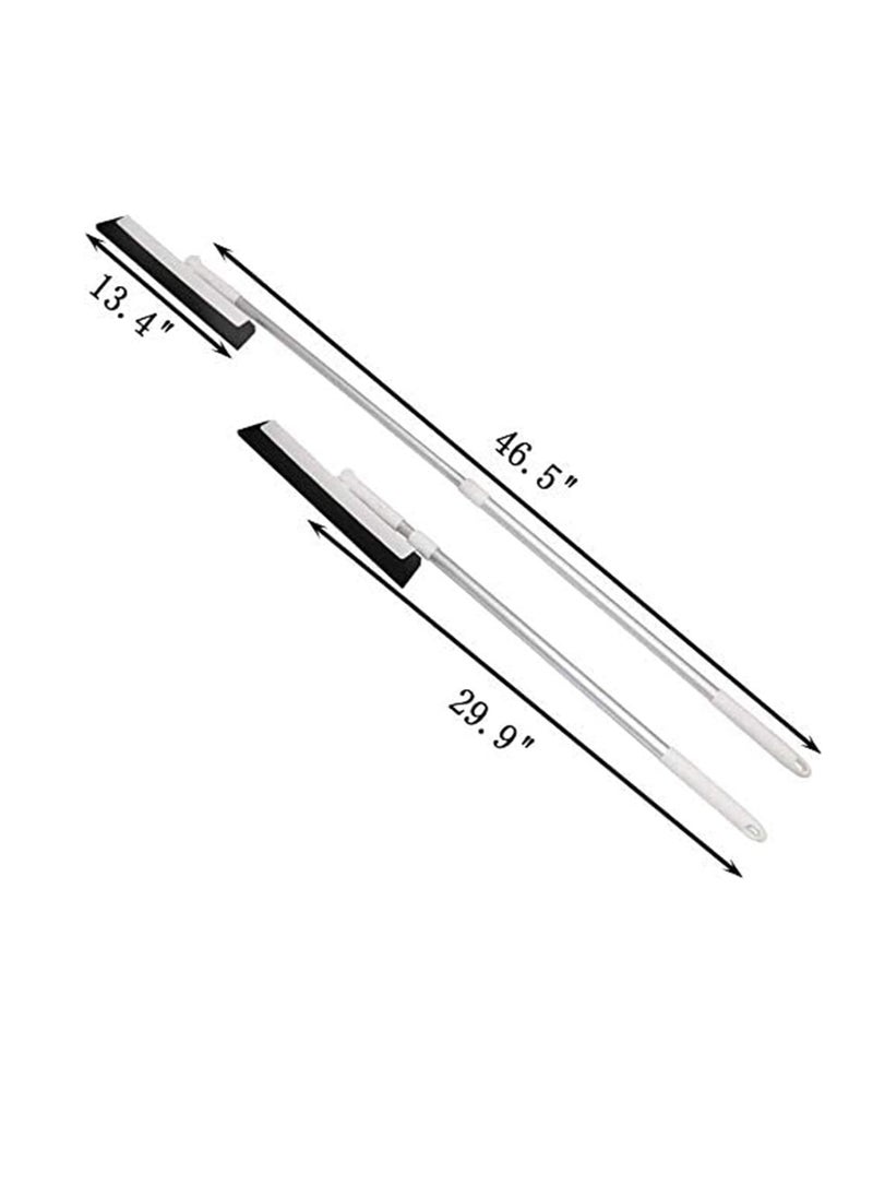 Excefore Floor Squeegee, Floor Wiper Household Magic Broom, Hair Wiper, Rubber Blade, Tile Shower Floor Wiper, for Bathroom, with 45" Extension Long Handle  - Image 2