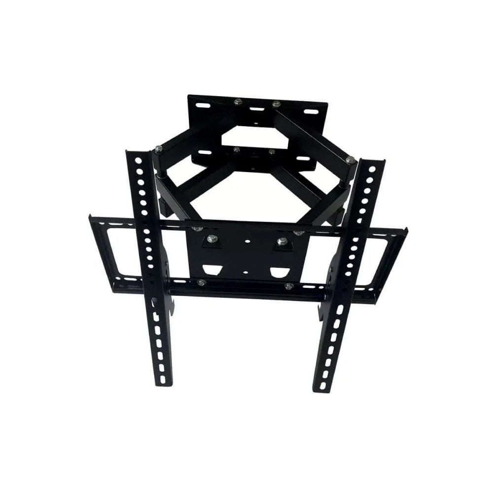 Double Arms Swivel TV Wall Mount for 32-80 Inch LED & LCD Flat Panel TVs up to 60 kg/132 lbs and VESA up to 600x400, Full-Motion Design with 490mm Extension, Tilting and Swiveling Arms, Black | TF-600S