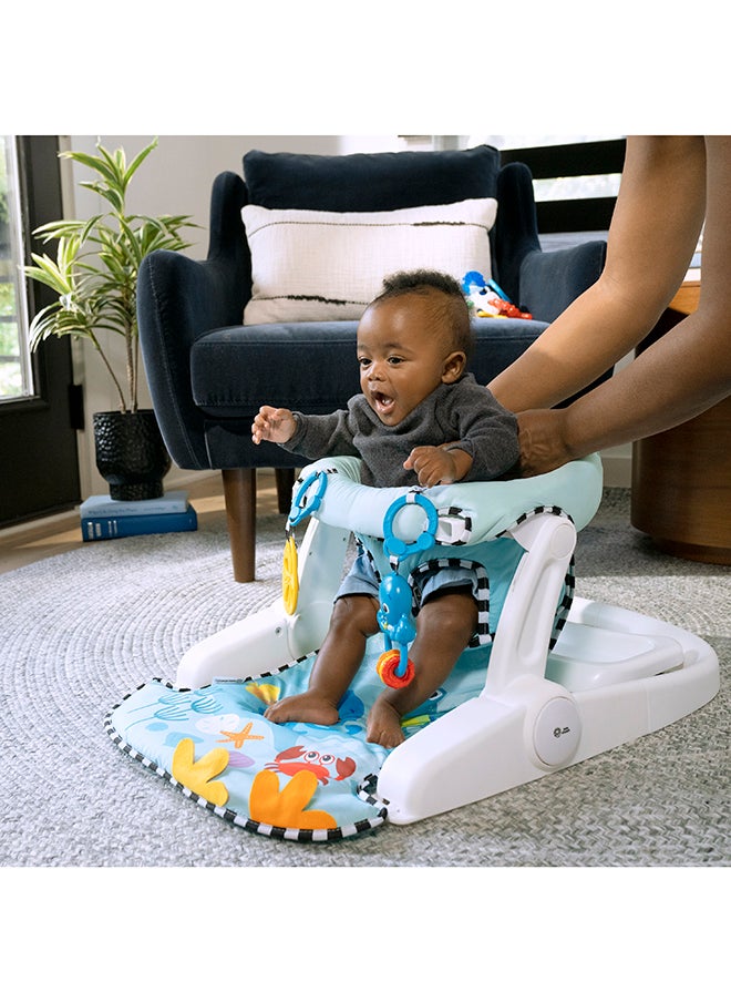 Baby Einstein - Sea of Support 2-in-1 Sit-Up Floor Seat with Removable Tray and Toys - Image 1