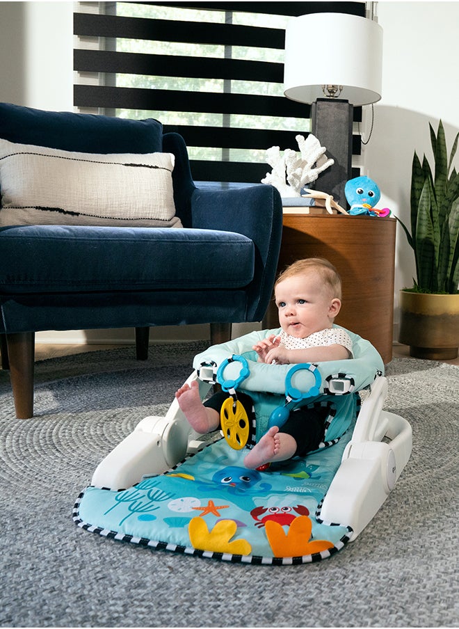 Baby Einstein - Sea of Support 2-in-1 Sit-Up Floor Seat with Removable Tray and Toys - Image 1