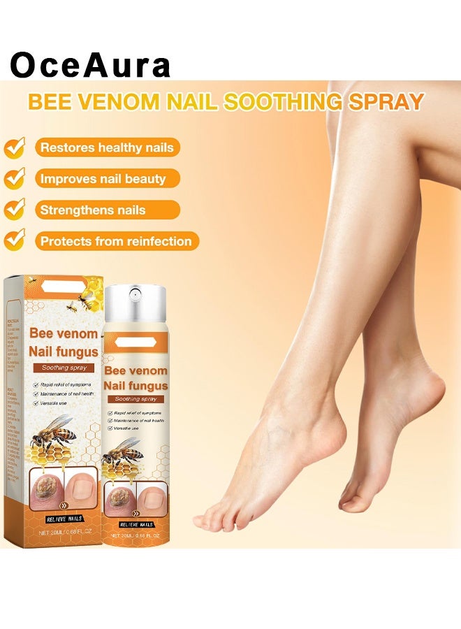 OceAura Bee Venom Nail Fungus Soothing Spray, Advanced Nail Repair Spray, Professional Bee Venom Nail Soothing Spray, Nail Repair For Damaged Nails, Nails Care, Nails Repair Essence Serum For Damaged Nails Safely And Gently, 20ml - Image 5