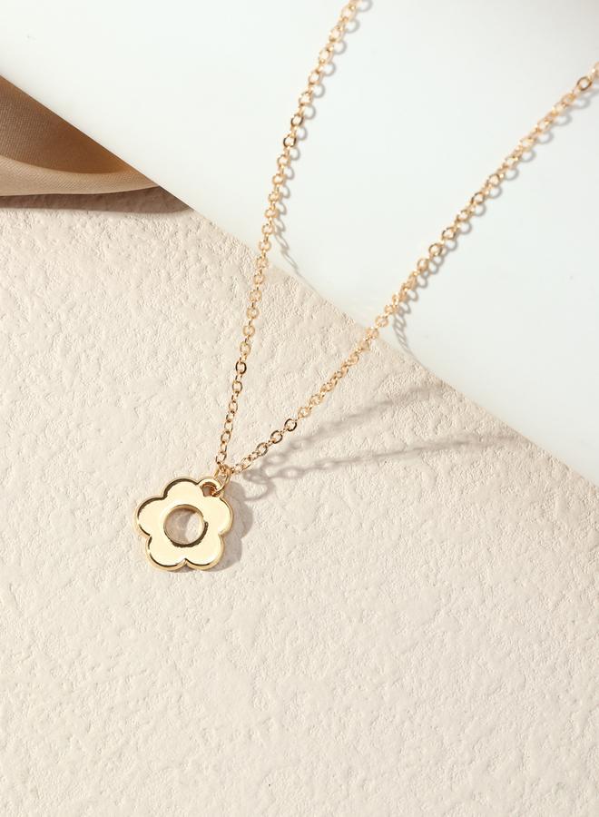 Take Two Flower Pendant Necklace - Image 3