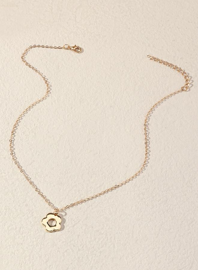 Take Two Flower Pendant Necklace - Image 4