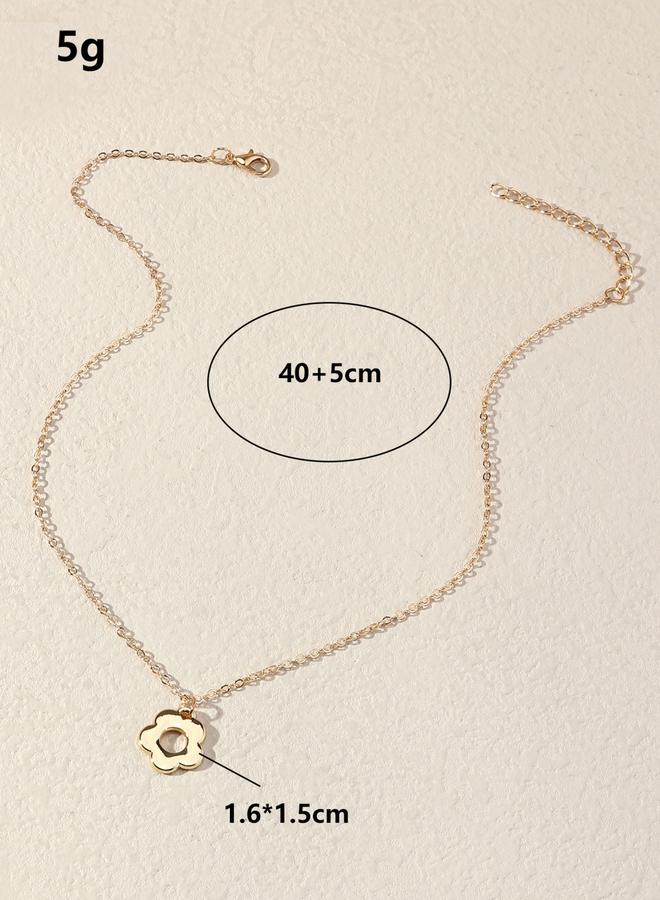 Take Two Flower Pendant Necklace - Image 5