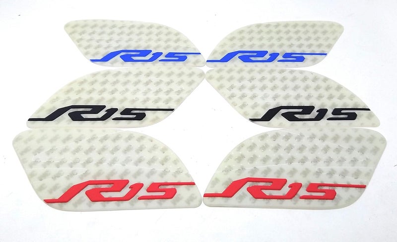 TRP Traders Knee Grip Tank Traction Pad, Tank Pad, Thigh Pad, Side Grip for Thigh Touring Accessories for YAMAHAA R15 (RED) - Image 3